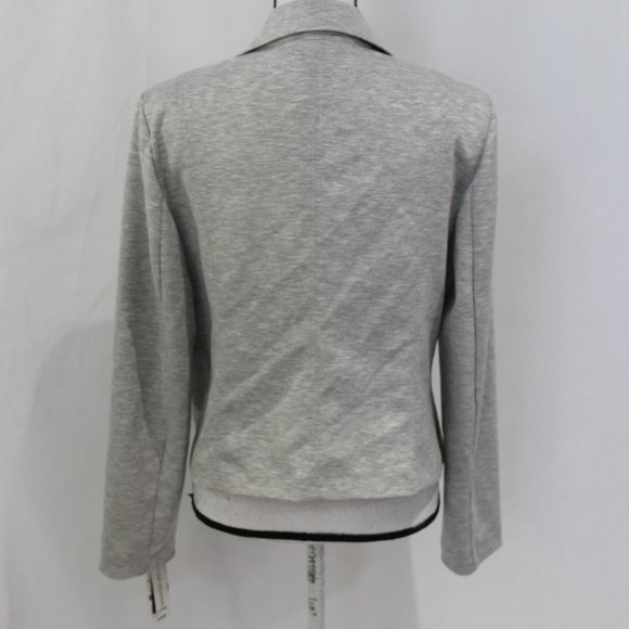 NWT Bar III Grey Asymmetrical Zip Jacket - Picture 5 of 6